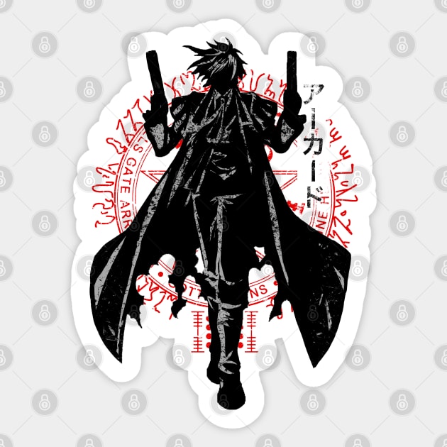 Crimson Alucard Sticker by FanFreak